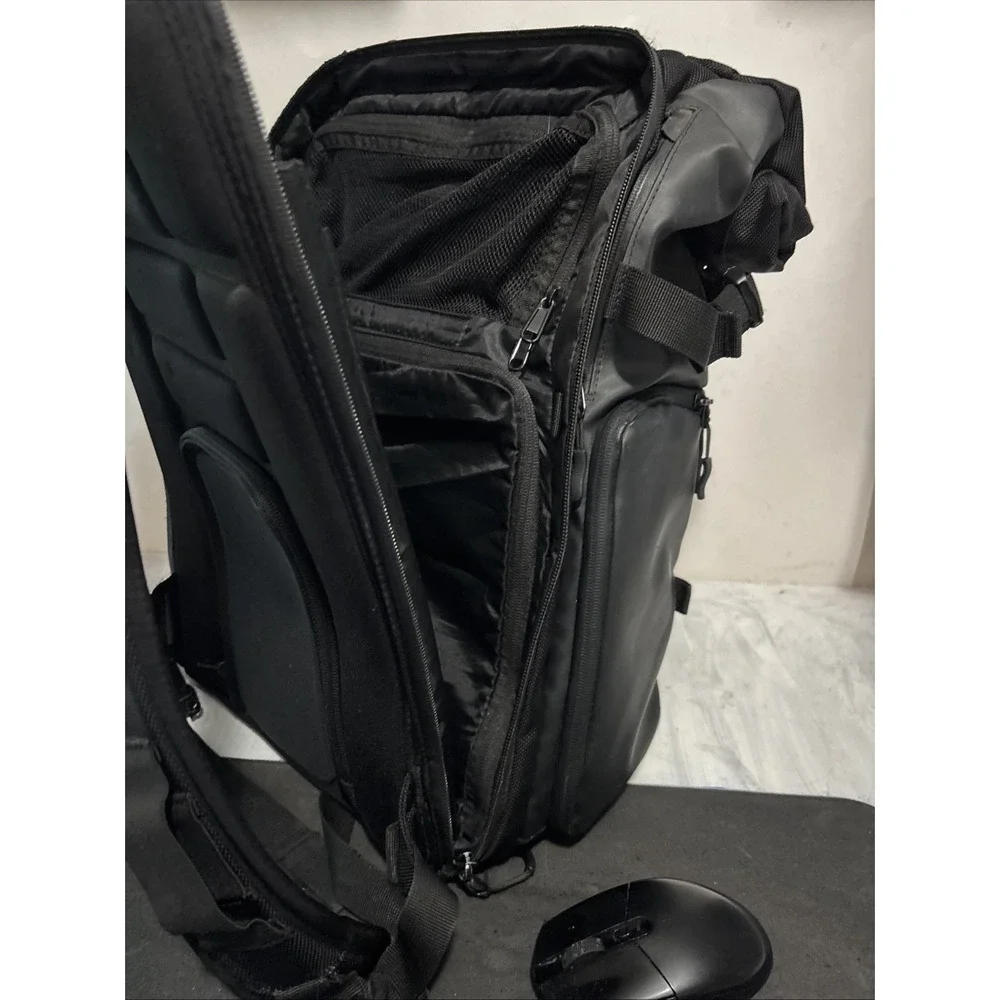 Wandrd PRVKE 31L Backpack Black Camera Bag Roll Top Repair Needed